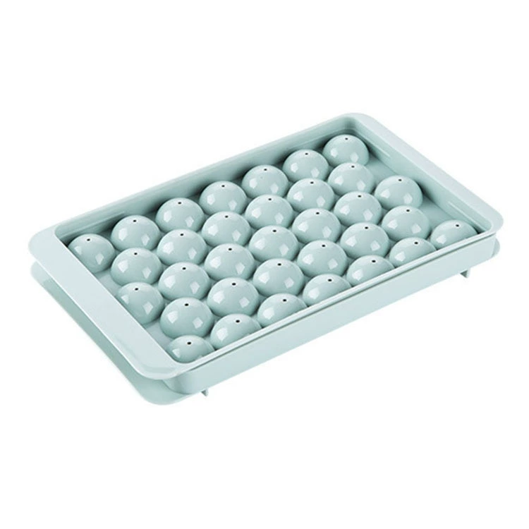 Форма для льда Glore 33 ячейки, круглая, 15×9×2 см, многоцветная силикон/пластик