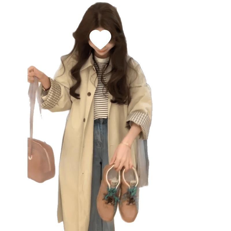 2025春秋季新风衣外套女款小个子早秋休闲韩系赫本风高级感中长款|undefined