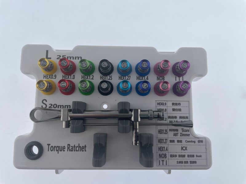 牙科万能种植修复工具盒Implant Torque Screwdrivers WrenchI|undefined