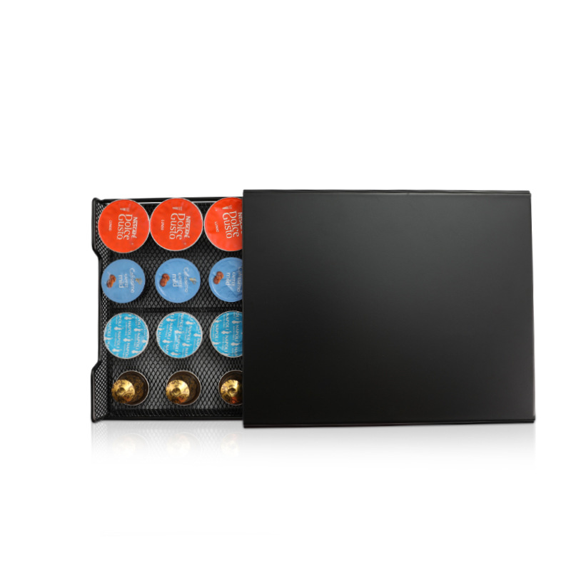 Cajón de cápsulas de café 20 cápsulas base de cafetera doméstica de hierro forjado Nespresso cápsulas de almacenamiento