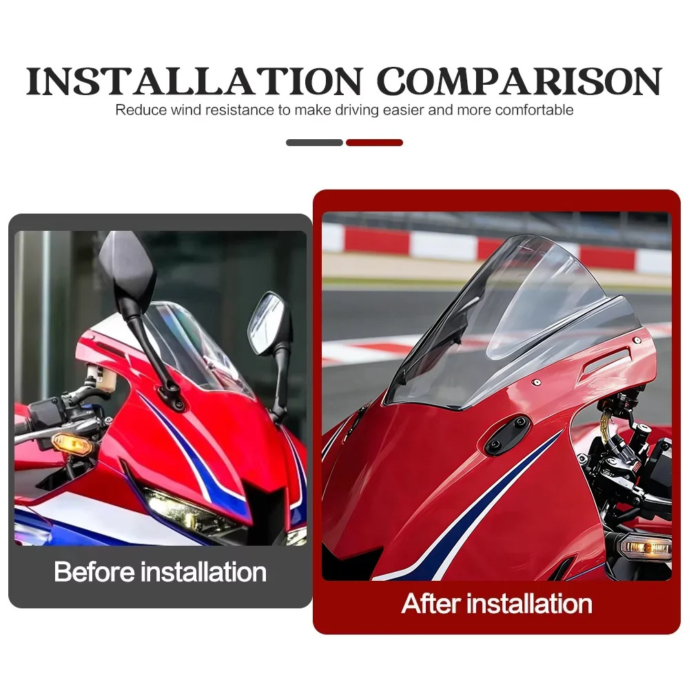 Suitable for Honda Cbr600Rr 2021-2025 Motorcycle Modified Acrylic Front Windshield Cross-Border