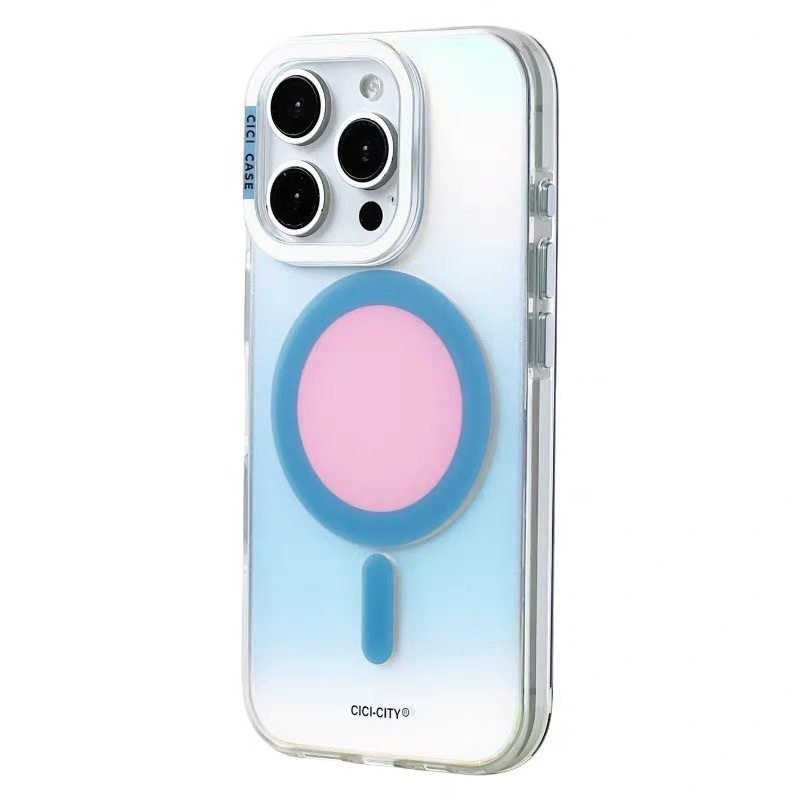 マグネット式マットレーザーマカロン iPhone15/16promax対応 スマホケース Apple17 耐衝撃 シンプル|undefined