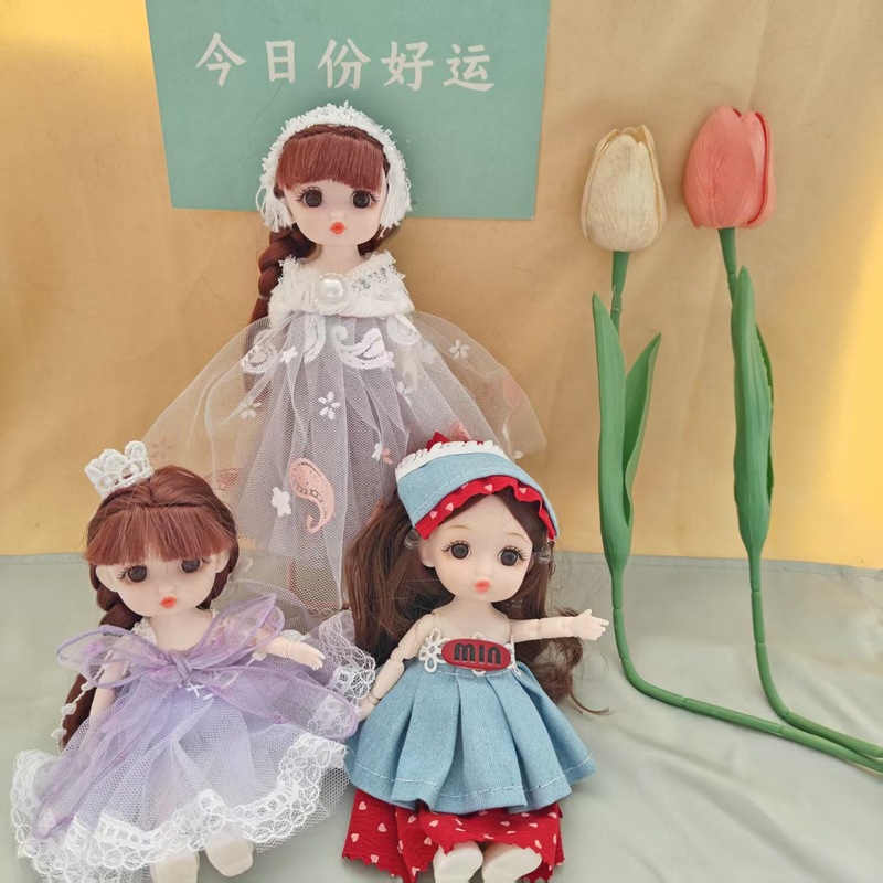 摆摊女孩玩具17厘米套装儿童公主过家家儿童芭芘比公主洋娃娃批发|undefined