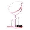 Cartoon cute big round universal folding table mirror