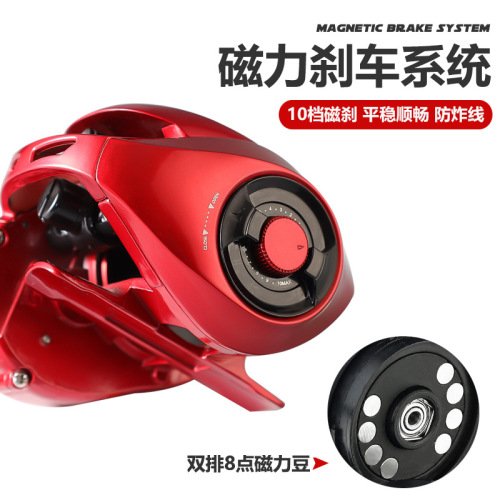 Wholesale unloading alarm, general-purpose long-range droplet wheel, metal wheel, violent blackout, raft fishing wheel, Luya fishing line wheel, fishing wheel