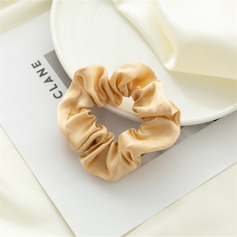 Nuevo anillo de cabello de seda Amazon color sólido universal anillo de cabello de seda coreana anillo de cabello de seda