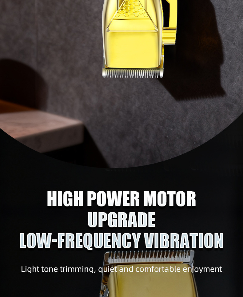 Professionel hårtrimmer med knive i rustfrit stål_voghion.com