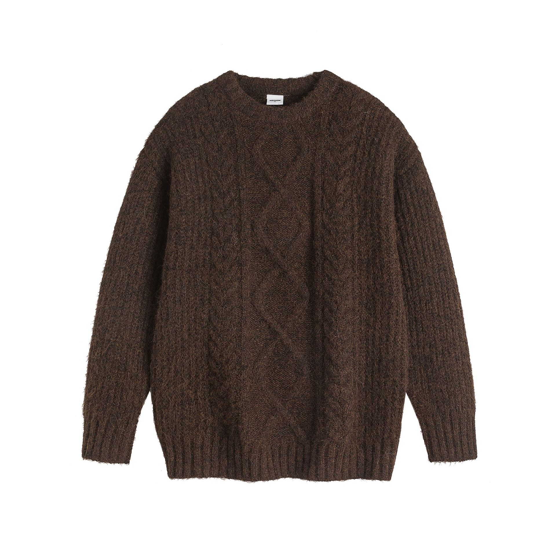 Basic Knitting Sweater Beige Color