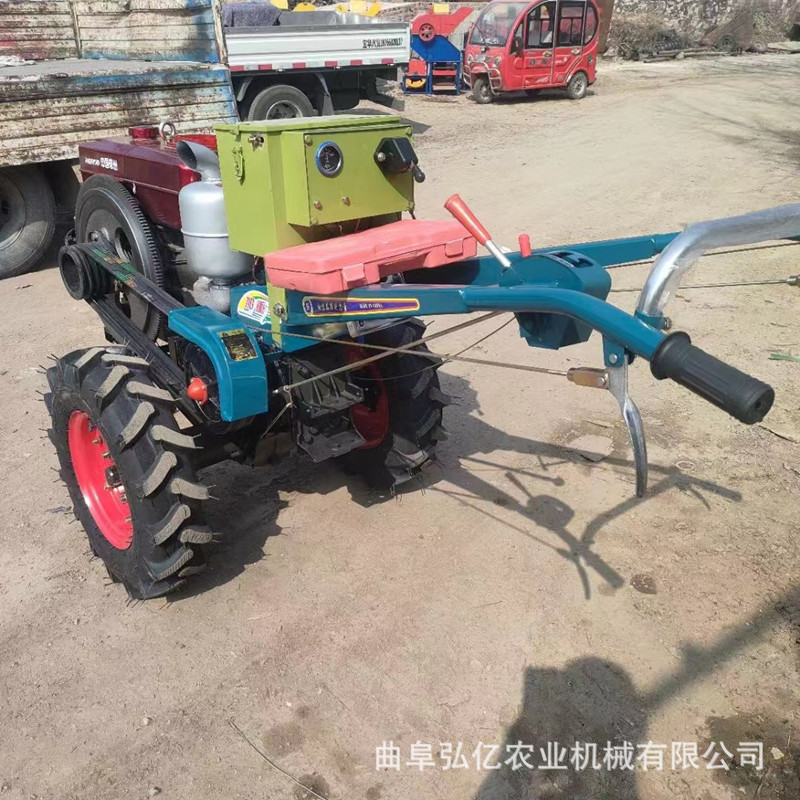 电启动手扶拖拉机20马力柴油耕地机旱地旋耕开沟起垄秸秆还田机