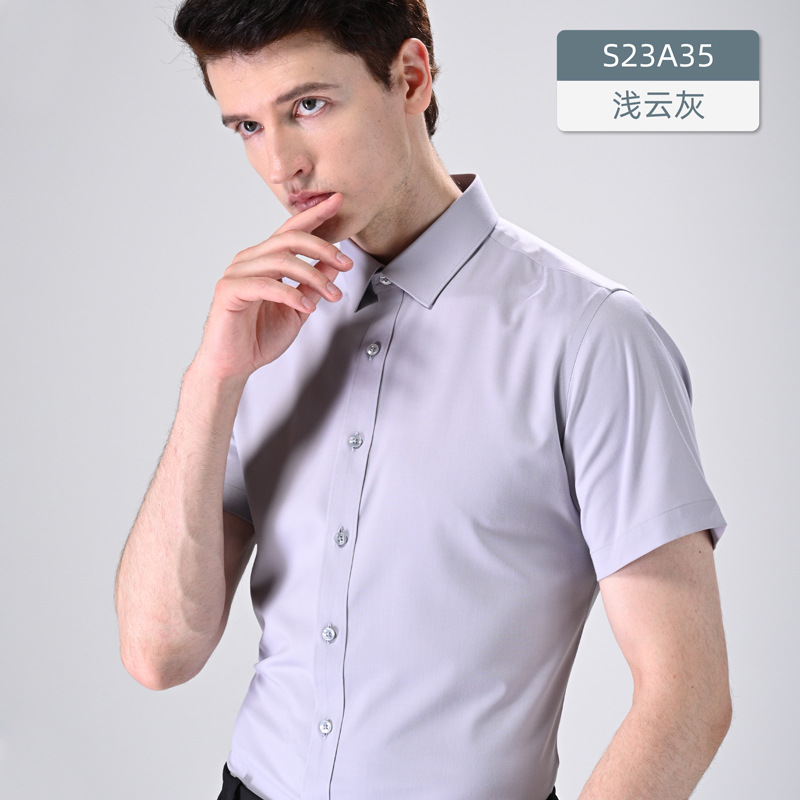 Camisa de Manga Larga de Fibra de Ajenjo para Hombre, Antibacteriana y Sin Planchado image 17