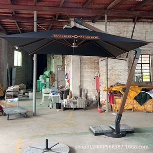 Outdoor Parasol Courtyard Roman Umbrella Ruixing Large Sun Umbrella Outdoor Store Commercial Hotel Coffee Hanging Large Umbrella