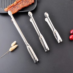 304不鏽鋼韓式生魚片夾子酒店自助餐不鏽鋼生魚夾食品夾燒烤肉夾