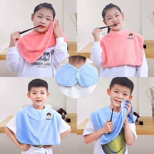 Children's washcloth, baby's face-washing bib, brushing teeth bib, dust-proof eating scarf, face-wiping towel, hand-wiping absorbent, wholesale