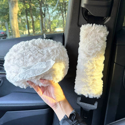 Car Shoulder Pad, Car Tissue Box, Sunshade, Armrest Box, Tissue Box, In-Car Seat Back Hanging Tissue Holder