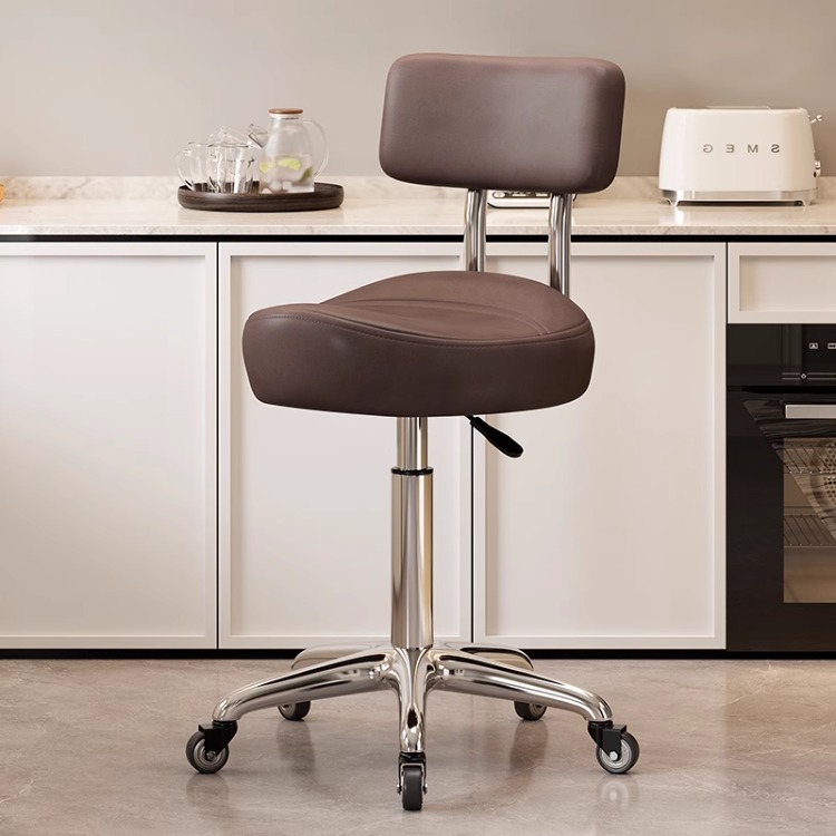 Silla de peluquería cómoda y sedentaria personalizada para cocinar, se puede levantar y bajar, caja registradora, taburete, silla de montar para cocinar en la cocina image 28
