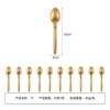 Small golden spoon 10 pieces 1 pack