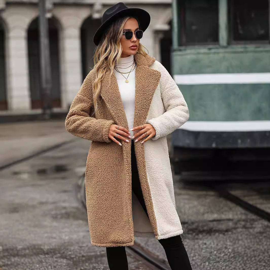 Women's Clothing suit collar bubble velvet temperament women's coat autumn and winter coat_voghion.com