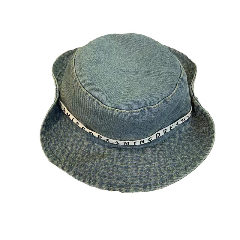 Removable denim travel universal belt with letters