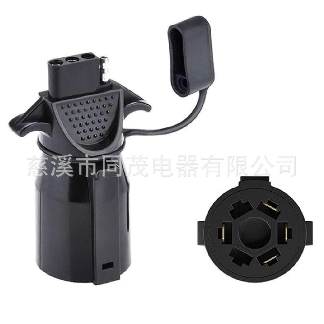 TM8006C Американский семиядерный разъем для прицепа с разъемом для прицепа, розетка с 7 ядрами на 4 ядра со шляпой