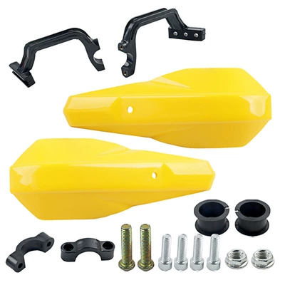 handle mudguard anti-collision plastic | Motorcycle Safety Supplies - small-plastic-hand-guard-yellow