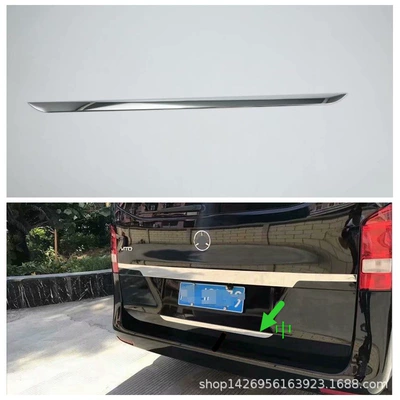 Door Wrist Tailgate Rear Trim | Şüşə kənarı xromları/moldingləri - electroplating-middle-back-of-tailgate-trimstainless-steel1m