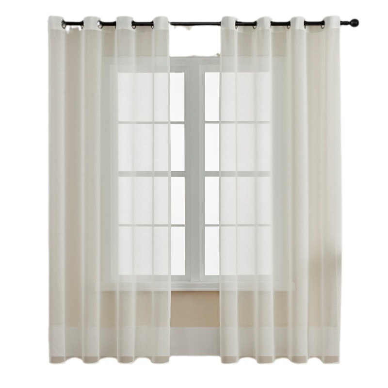 Ventanas transparentes de color sólido Dorry Twill cortinas de lona de dormitorio ventanas flotantes de balcón Amazon comercio exterior productos terminados ventanas al por mayor