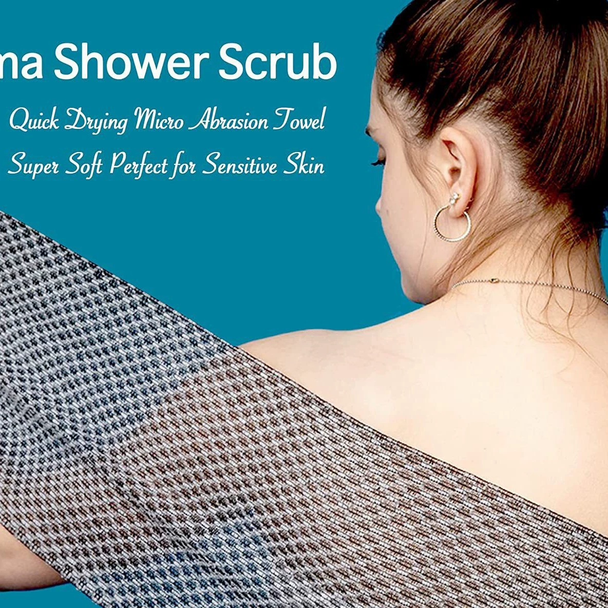 Отшелушивающее полотенце Полотенце для лица и тела Скраб Японское отшелушивающее полотенце Отшелушивание углеродного волокна