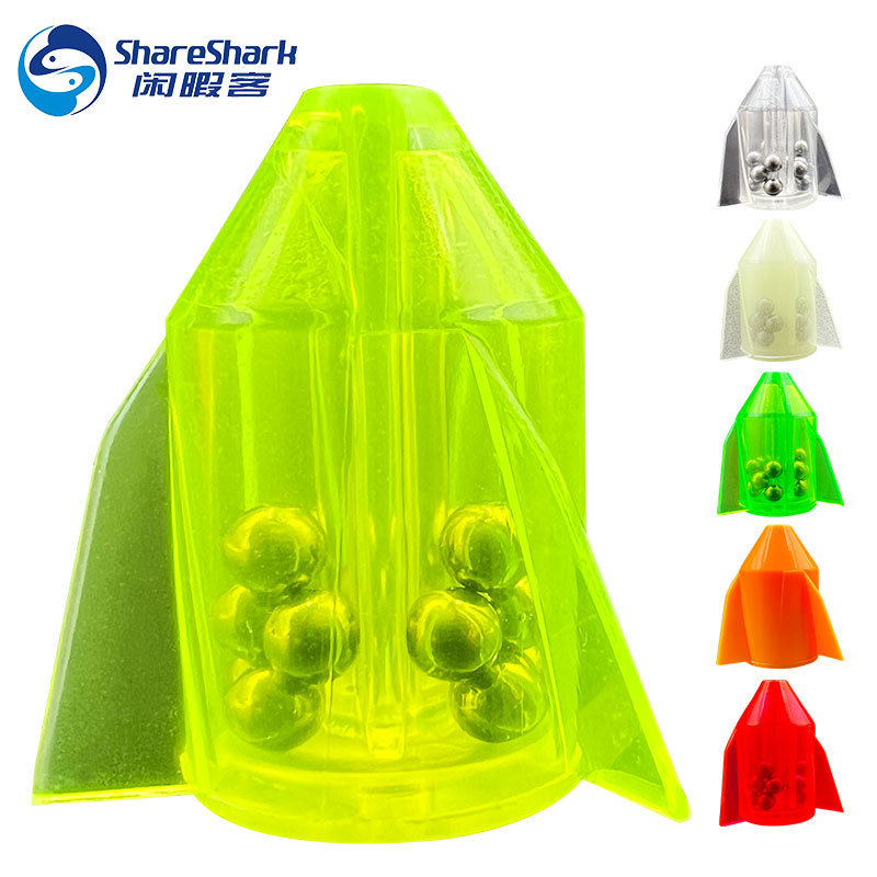 Fishing Gear Accessories Luya Bait Fish Body Weight with Ringing Beads Plastic Ringing Beads Sound Tube Built-In Metal Ball