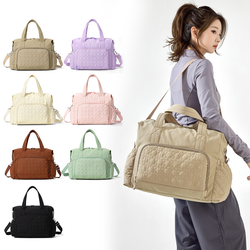 Nuevos productos transfronterizos de moda bolsa de viaje de gran capacidad separación seca y húmeda bolsa de acondicionamiento físico inclinada bolsa de mano bolsa de mamá