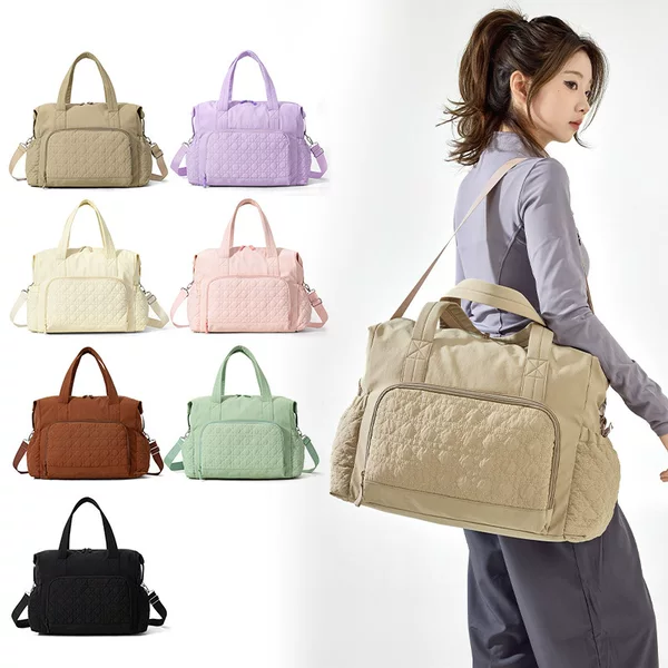 Cross-Border New Product Fashionable Large-Capacity Travel Bag Dry and Wet Separation Crossbody Yoga Fitness Bag Portable Mommy Bag