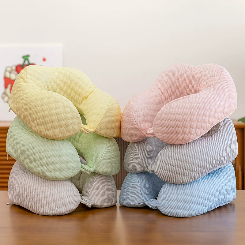 Летняя прохладная подушка из ледяной шелк U-образной подушки для путешествий