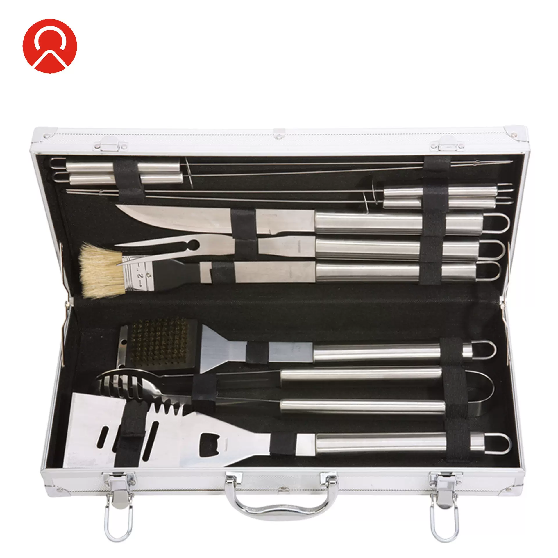 亚马逊 BBQ TOOLS 铝箱组合烤具套装不锈钢烧烤工具 跨境烤具工厂