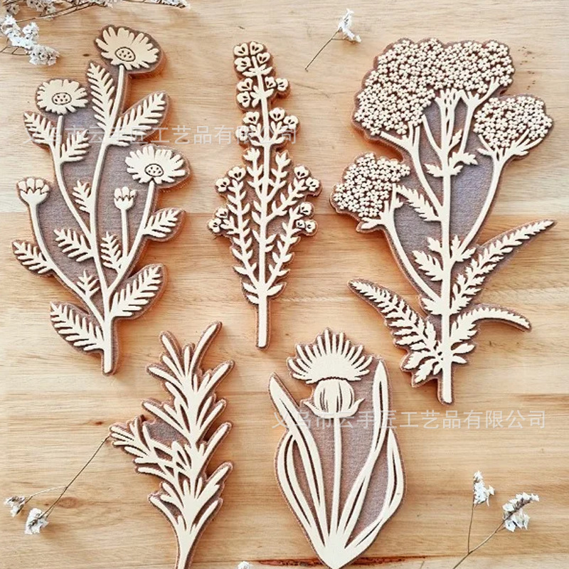 Herbarium Stamp Kit amazon新品植物標本印鑑手作りキャンバスバッグDIY印鑑|undefined