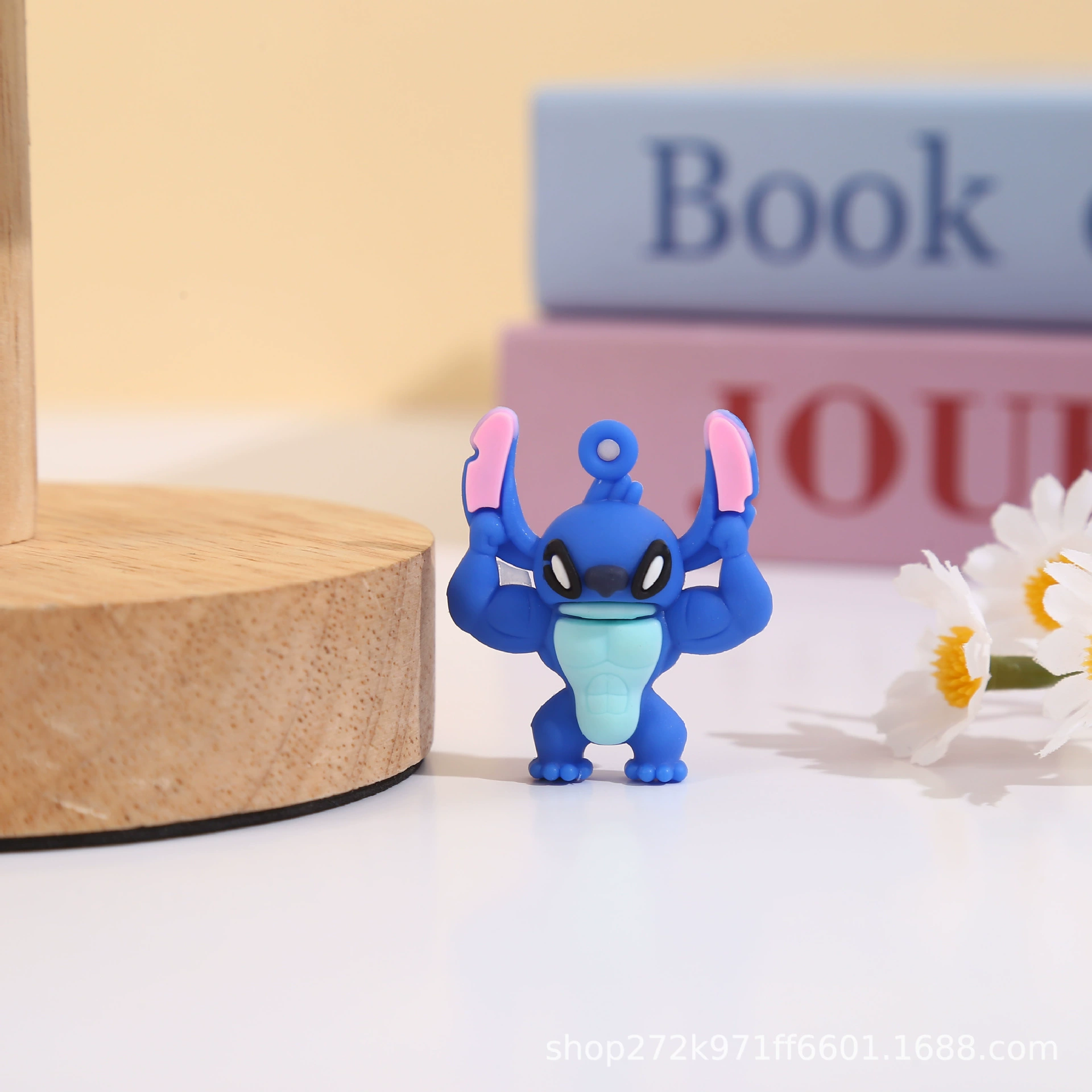 Брелок-подвеска Stitch, мягкий PVC, слепой бокс, отверстие для кольца