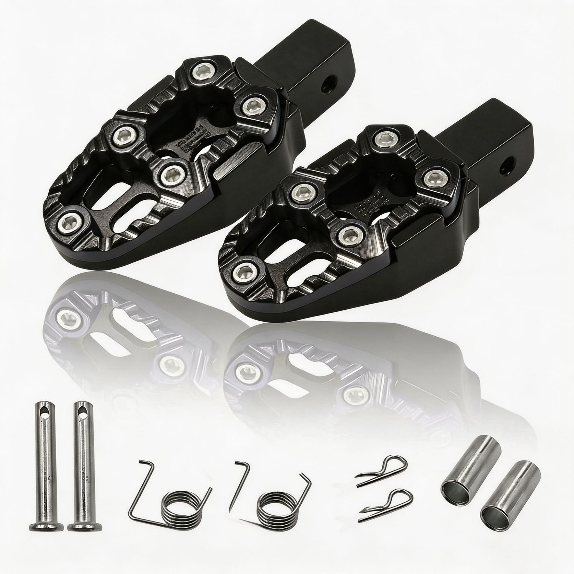 Electric Vehicle Accessories, Cross-Border Motorcycle Modification, Adjustable Foot Pedals, Universal Aluminum Alloy Wear-Resistant Anti-Slip Foot Pedals