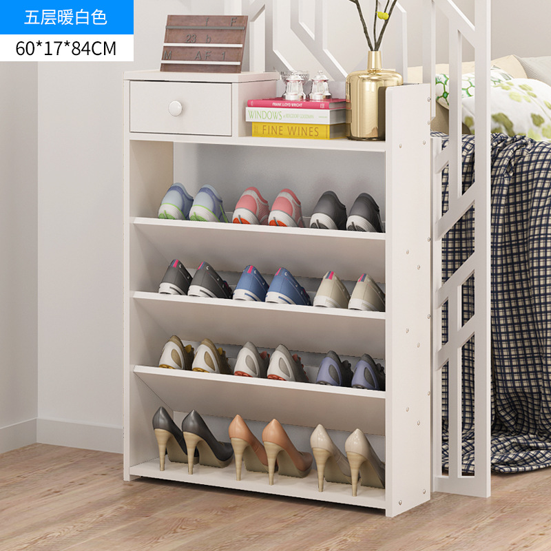Estante de zapatos estrecho y simple porta armario de zapatos estante de almacenamiento doméstico multicapa de gran capacidad armario de zapatos de almacenamiento económico