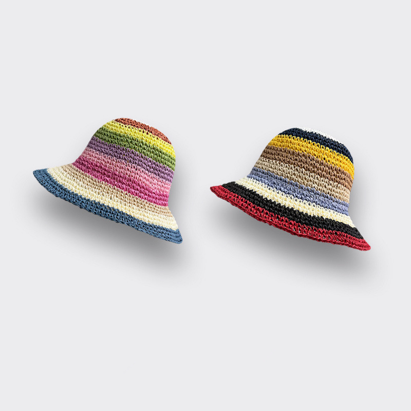 Women's Sweet Multicolor Wide Eaves Straw Hat display picture 2