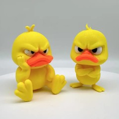 跨境爆款可爱小黄鸭动物手办盲盒造景装饰品配件桌面小摆件