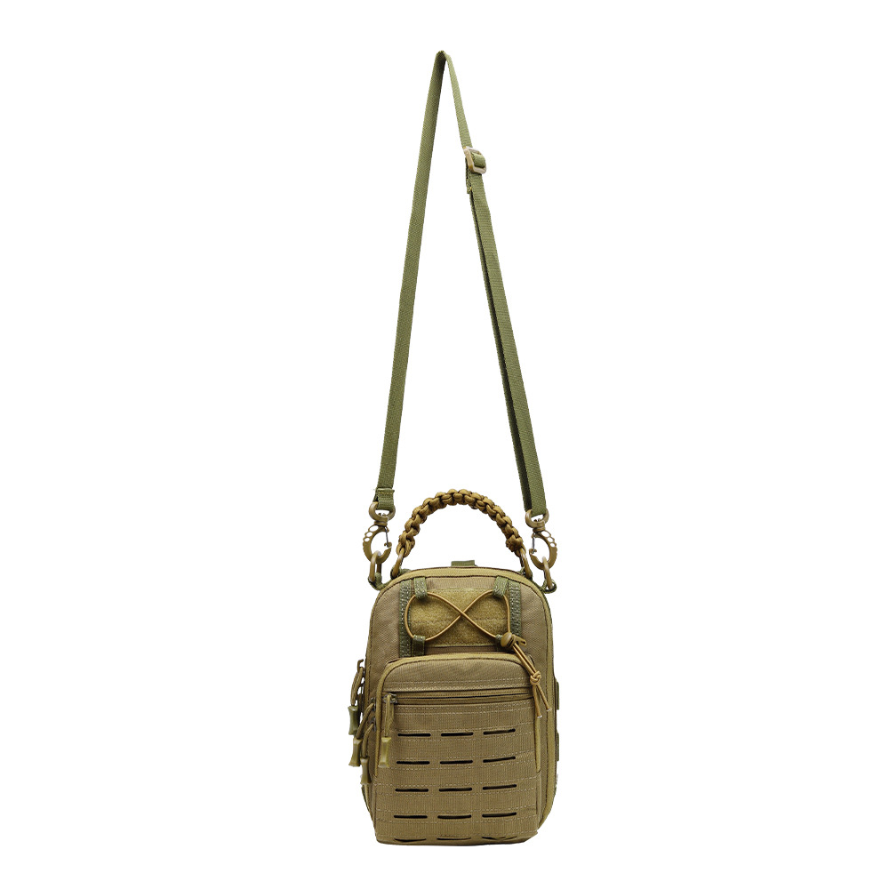 Bolso de pecho para hombre, camuflaje militar, material de tela Oxford resistente a desgarros, bolso táctico cruzado para ciclismo, estilo táctico duradero