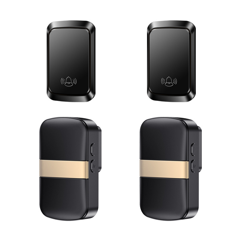 自发电无线门铃二拖二智能远距离电子遥控门玲老人孩子防水呼叫器