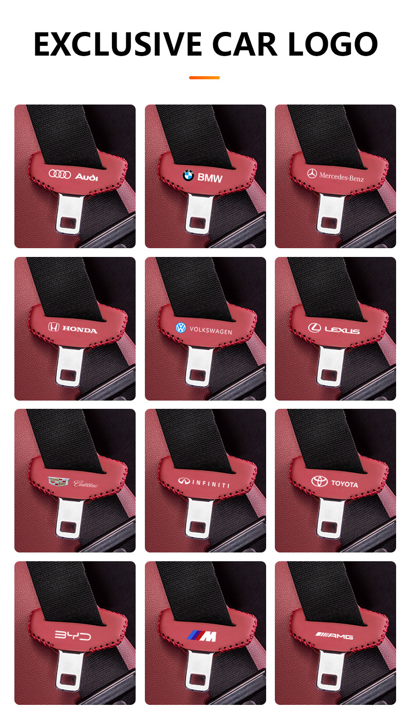 Car safety plug with bayonet protective cover car creative practical anti-collision anti-wear anti-collision safety belt protective cover