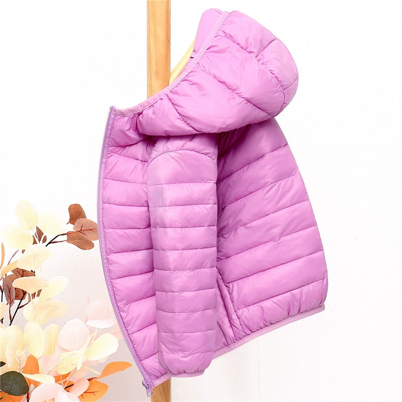 Demi-season children's light and thin jacket with down for boys, children's clothing, for teenagers