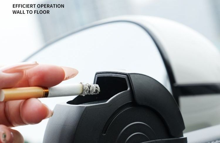Unique car-mounted metal ashtray, anti-ash flying, 6-in-1 ashtray for car doors and interior, prevents ash from flying around, creative new design