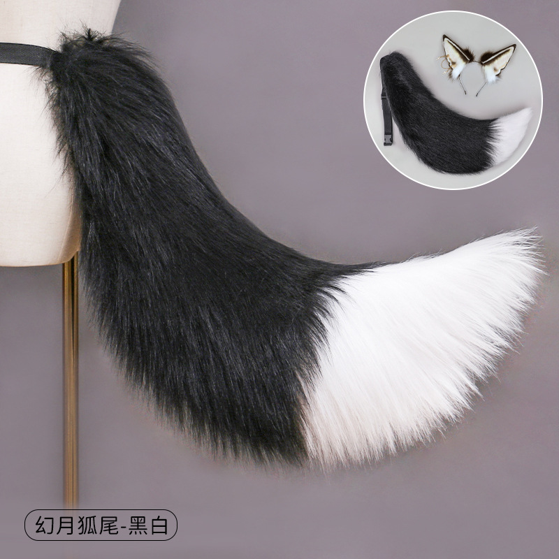 Anubis diadema Lobo B en stock accesorios de cosplay tocado felpa accesorios para el cabello simulación bestia diadema del oído