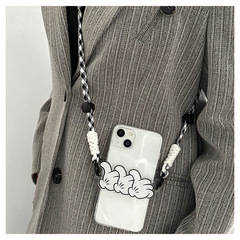 創意米奇大拇指手機背夾斜挎掛繩防丟神器可拆卸結實耐用便攜通用