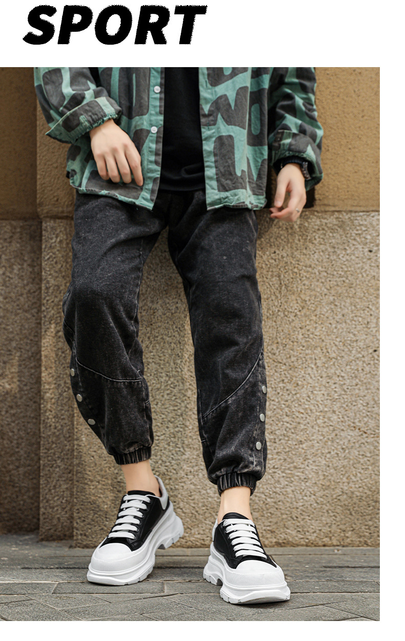 p9Shoes pour hommes automne nouvelles chaussures de sport décontractées pour hommes chaussures basses en cuir plate-forme à semelles épaisses baskets pour hommes Mc Queen chaussures blanches_voghion.com