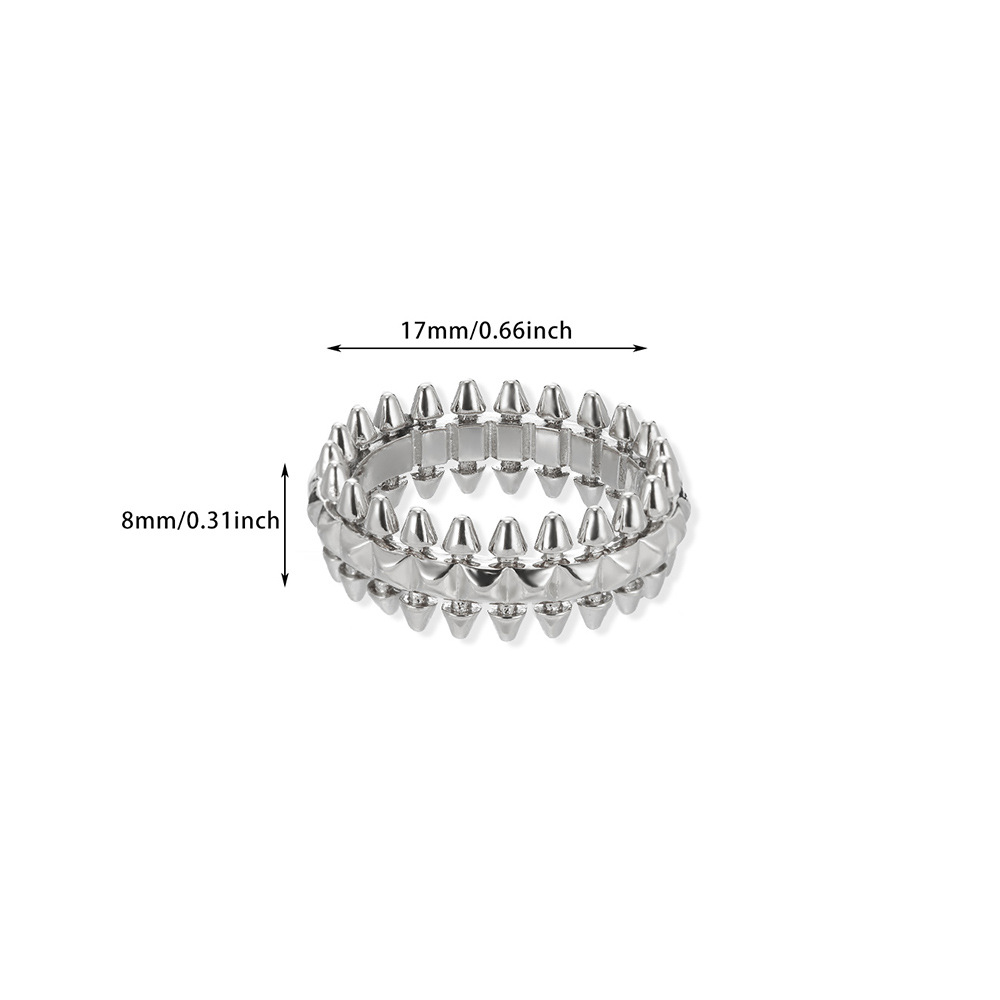 Women's Gender PVD Coated Real Gold Plated Geometric 304 Stainless Steel Simple Style IG Style Waterproof Non Tarnish Rings