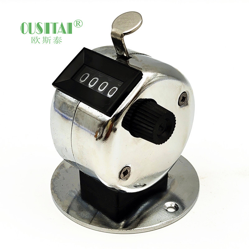 欧斯泰TE620-1A机械式金属带底座手动手按实验室工作台流量计数器
