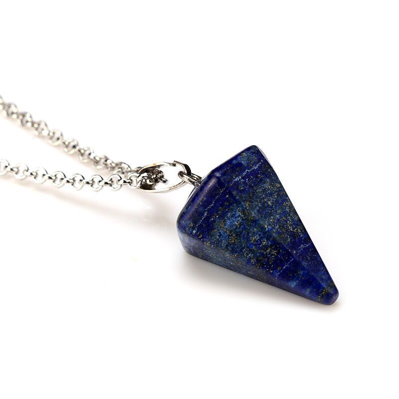 Fashion Hexagonal Cone Natural Stone Pendant Necklace 1 Piece display picture 4