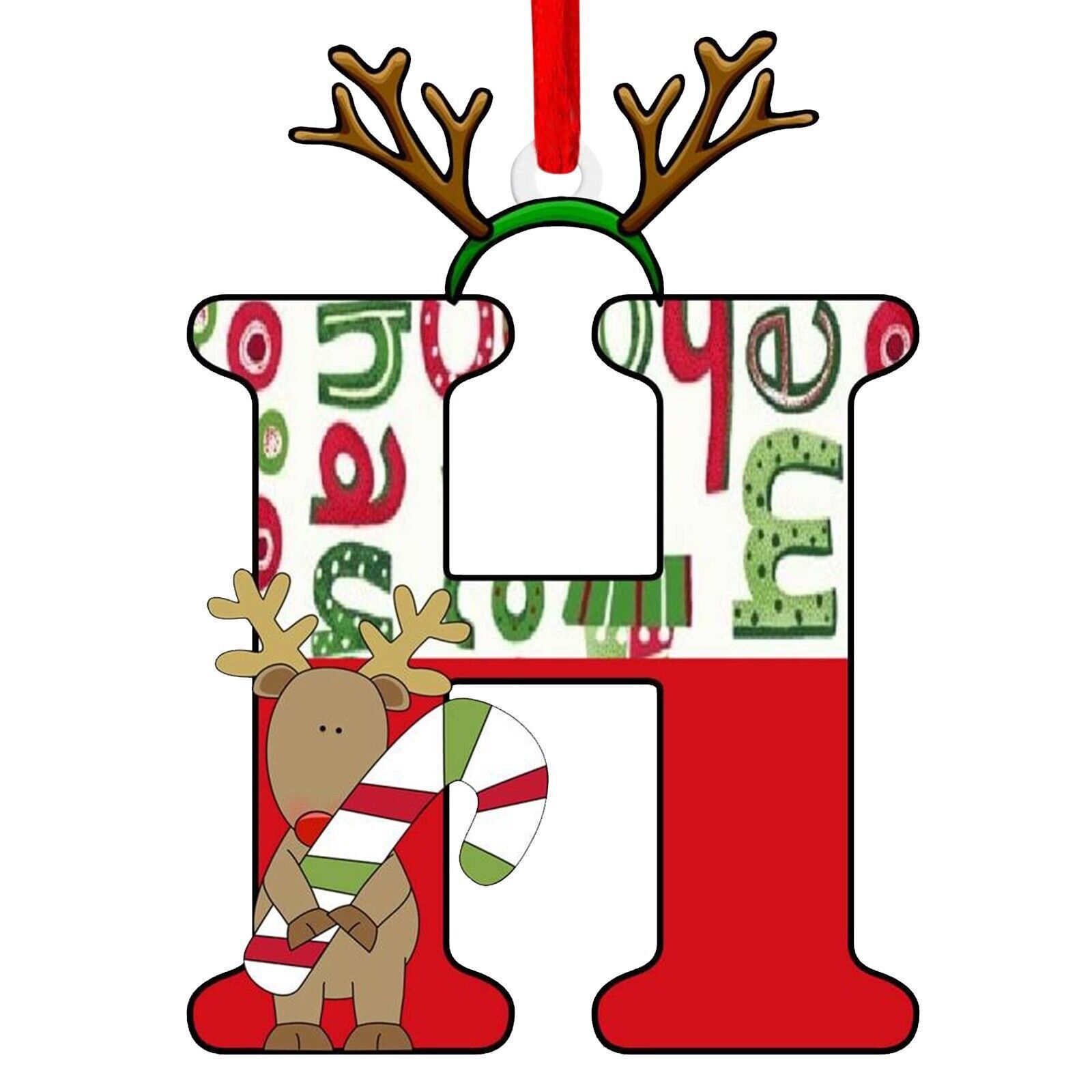 Nuevo alfabeto inglés creativo transfronterizo acrílico plano árbol de Navidad decorativo regalo de decoración de fiesta image 13